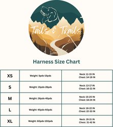 Tails & Trails Wildflower Adventure No-Pull Dog Harness, White, Small: 16 to 21-in chest slide 2 of 3