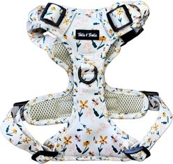 Tails & Trails Wildflower Adventure No-Pull Dog Harness, White, X-Small: 14 to 19-in chest