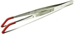 Tamsco Instruments All Purpose Rubber Coated Head Tongs with Angled Head, 12-in