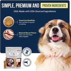 Tartar Shield Soft Rawhide Chews Daily Dental Dog Treat, Large, 24 count slide 2 of 6