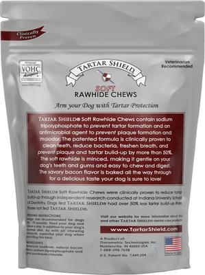 Show full view: Tartar Shield Soft Rawhide Chews Daily Dental Dog Treat, Large, 24 count slide 3 of 9