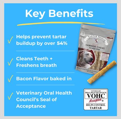 Show full view: Tartar Shield Soft Rawhide Chews Daily Dental Dog Treat, Large, 24 count slide 5 of 9