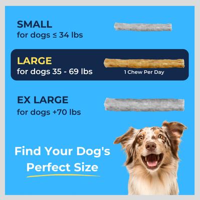 Show full view: Tartar Shield Soft Rawhide Chews Daily Dental Dog Treat, Large, 24 count slide 7 of 9