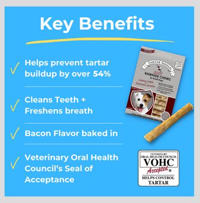 Show full view: Tartar Shield Soft Rawhide Chews Daily Dental Dog Treat, Small, 12 count slide 5 of 9