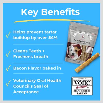 Show full view: Tartar Shield Soft Rawhide Chews Daily Dental Dog Treat, Small, 30 count slide 5 of 9