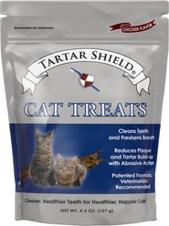 Tartar Shield Wholesome & All-Natural Bites Tasty Chicken Flavor Cat Dental Treat, 4.5-oz bag