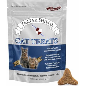 Tartar Shield Wholesome & All-Natural Bites Tasty Chicken Flavor Cat Dental Treat, 4.5-oz bag