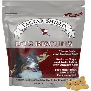 Tartar Shield Wholesome & All-Natural Chicken Flavor Dog Dental Treat, 26-oz bag