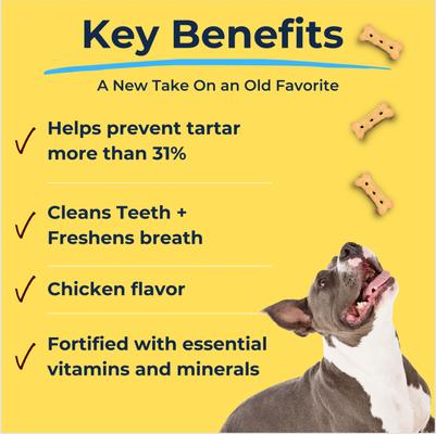 Show full view: Tartar Shield Wholesome & All-Natural Chicken Flavor Dog Dental Treat, 26-oz bag slide 5 of 9