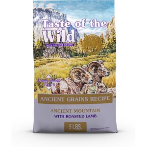 Taste of the Wild Ancient Mountain with Ancient Grains Dry Dog Food, 5-lb bag