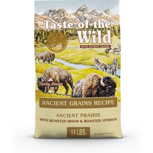 Taste of the Wild Ancient Prairie with Ancient Grains Dry Dog Food, 14-lb bag