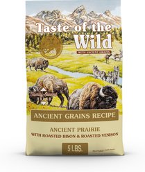 Taste of the Wild Ancient Prairie with Ancient Grains Dry Dog Food, 5-lb bag
