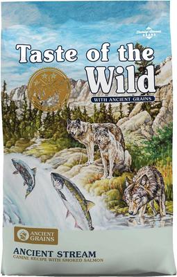 Show full view: Taste of the Wild Ancient Stream with Ancient Grains Dry Food + Pacific Stream Grain-Free Canned Dog Food slide 2 of 7