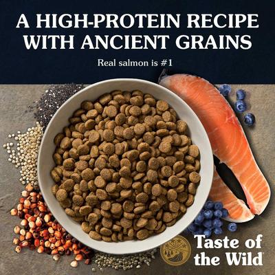 Show full view: Taste of the Wild Ancient Stream with Ancient Grains Dry Food + Pacific Stream Grain-Free Canned Dog Food slide 4 of 7