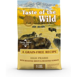 Taste of the Wild High Prairie Grain-Free Dry Dog Food, 5-lb bag