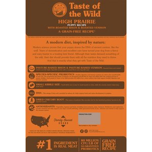 Taste of the Wild High Prairie Puppy Formula Grain-Free Dry Dog Food, 28-lb bag