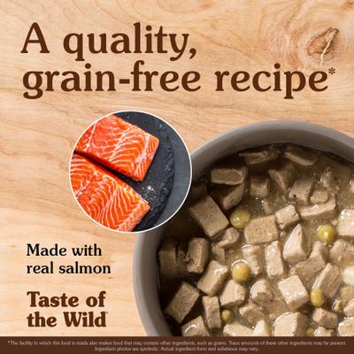 Show full view: Taste of the Wild Pacific Stream Canine Recipe with Salmon in Gravy Canned Dog Food, 13.2-oz, case of 12 slide 4 of 7