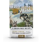 Taste of the Wild Pacific Stream Smoke-Flavored Salmon Puppy Recipe Grain-Free Dry Dog Food, 28-lb bag