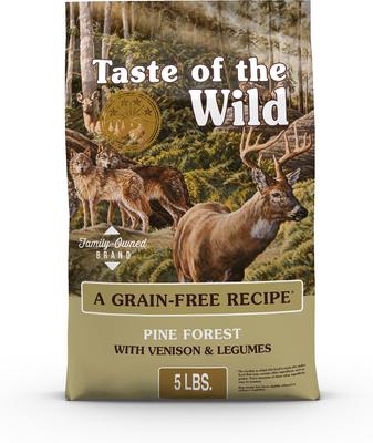 TASTE OF THE WILD Pine Forest Grain-Free Dry Dog Food, 5-lb bag