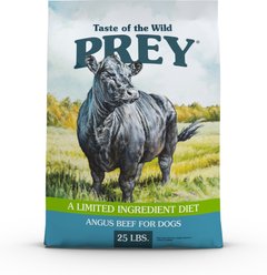 Taste of the Wild PREY Angus Beef Recipe Limited Ingredient Recipe Dry Dog Food, 25-lb bag