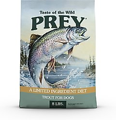 Taste of the Wild PREY Trout Formula Limited Ingredient Recipe Dry Dog Food, 8-lb bag
