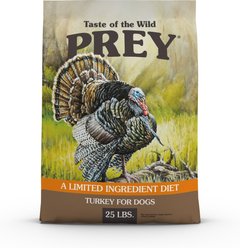 Taste of the Wild PREY Turkey Formula Limited Ingredient Recipe Dry Dog Food, 25-lb bag