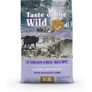 Taste of the Wild Sierra Mountain Grain-Free Dry Dog Food, 28-lb bag