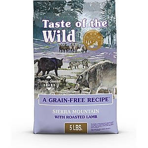 Taste of the Wild Sierra Mountain Grain-Free Dry Dog Food, 5-lb bag