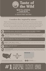 Taste of the Wild Wetlands Adult High Protein Grain-Free Recipe with Roasted Fowl Dry Dog Food, 28-lb bag slide 2 of 8