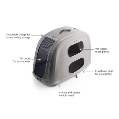 Show full view: Tavo Pets Crispin Protection System Dog & Cat Kennel, Merle, Large slide 7 of 11