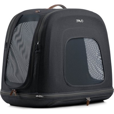 Tavo Pets Tavo Pets Crispin Protection System Dog & Cat Kennel, Onyx, Small