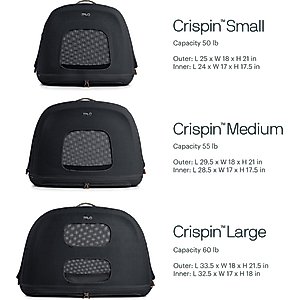 Tavo Pets Crispin Protection System Dog & Cat Kennel, Onyx, Small