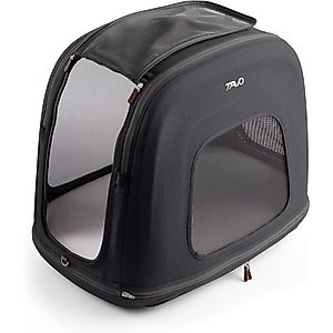 Tavo Pets Crispin Protection System Dog & Cat Kennel, Onyx, Small