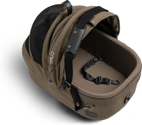 Show full view: Tavo Pets Maeve Flex & Roscoe Dog & Cat Car Seat & Stroller System, Brindle, Small slide 4 of 12