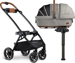 Tavo Pets Maeve Rigid & Roscoe Dog & Cat Car Seat & Stroller System, Medium, Merle