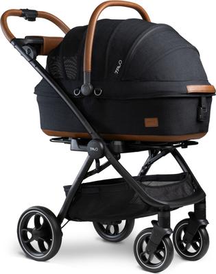 Show full view: Tavo Pets Maeve Rigid & Roscoe Dog & Cat Car Seat & Stroller System, Medium, Onyx slide 2 of 11