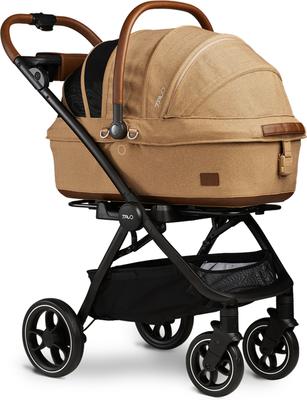Show full view: Tavo Pets Maeve Rigid & Roscoe Dog & Cat Car Seat & Stroller System, Medium, Sable slide 3 of 12