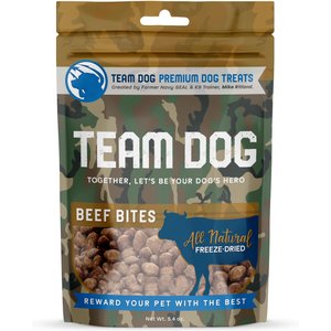 Team Dog Beef Bites Dog Freeze-Dried Treats, 5.4-oz bag