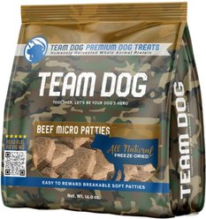 Team Dog Beef Micro Patties Freeze-Dried Dog Treats, 14-oz bag