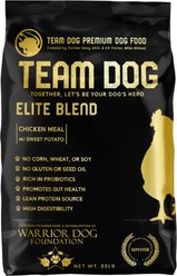 Team Dog Chicken Meal & Sweet Potato 30/25 Elite Blend Premium Dry Dog Food, 33-lb bag
