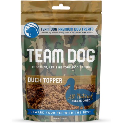 Team Dog Team Dog Duck Topper Dog Freeze-Dried Treats, 5-oz bag