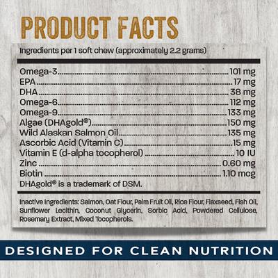 Show full view: Team Dog Omega 3 Skin & Coat Soft Chews Dog Treats, 120 count slide 7 of 8