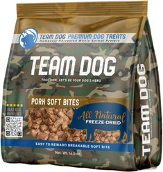 Team Dog Pork Soft Bites Freeze-Dried Dog Treats, 14-oz bag