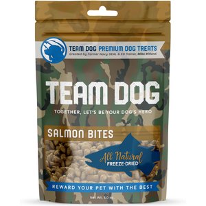 Team Dog Salmon Bites Dog Freeze-Dried Treats, 5-oz bag