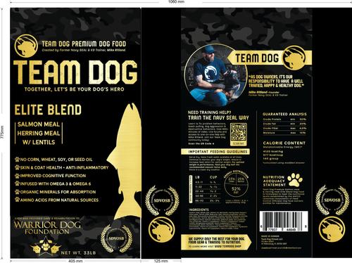 Show full view: Team Dog Salmon Meal & Herring Meal 30/25 Elite Blend Premium Dry Dog Food, 33-lb bag slide 3 of 10