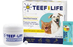 TEEF! Protektin42+K Powder Water Additive Dental Kit for All Pets, 30 servings slide 1 of 2