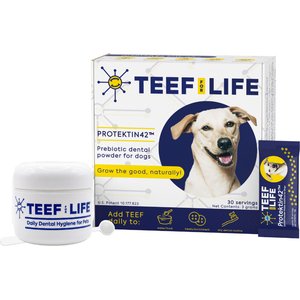 TEEF! Protektin42 Powder Water Additive Dental Kit for Dogs, 30 count