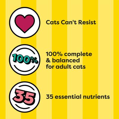 Show full view: Temptations Adult Seafood Medley Flavor Dry Cat Food, 13.5-lb bag slide 5 of 10