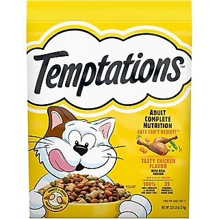 Temptations Adult Tasty Chicken Flavor Dry Cat Food, 13.5-lb bag slide 1 of 8