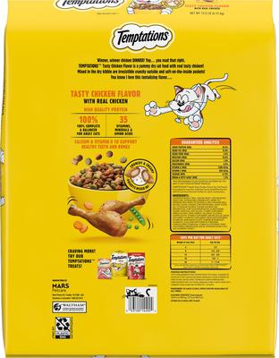 Show full view: Temptations Adult Tasty Chicken Flavor Dry Cat Food, 13.5-lb bag slide 3 of 10